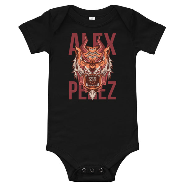 Alex Perez Tiger  baby short sleeve onesie